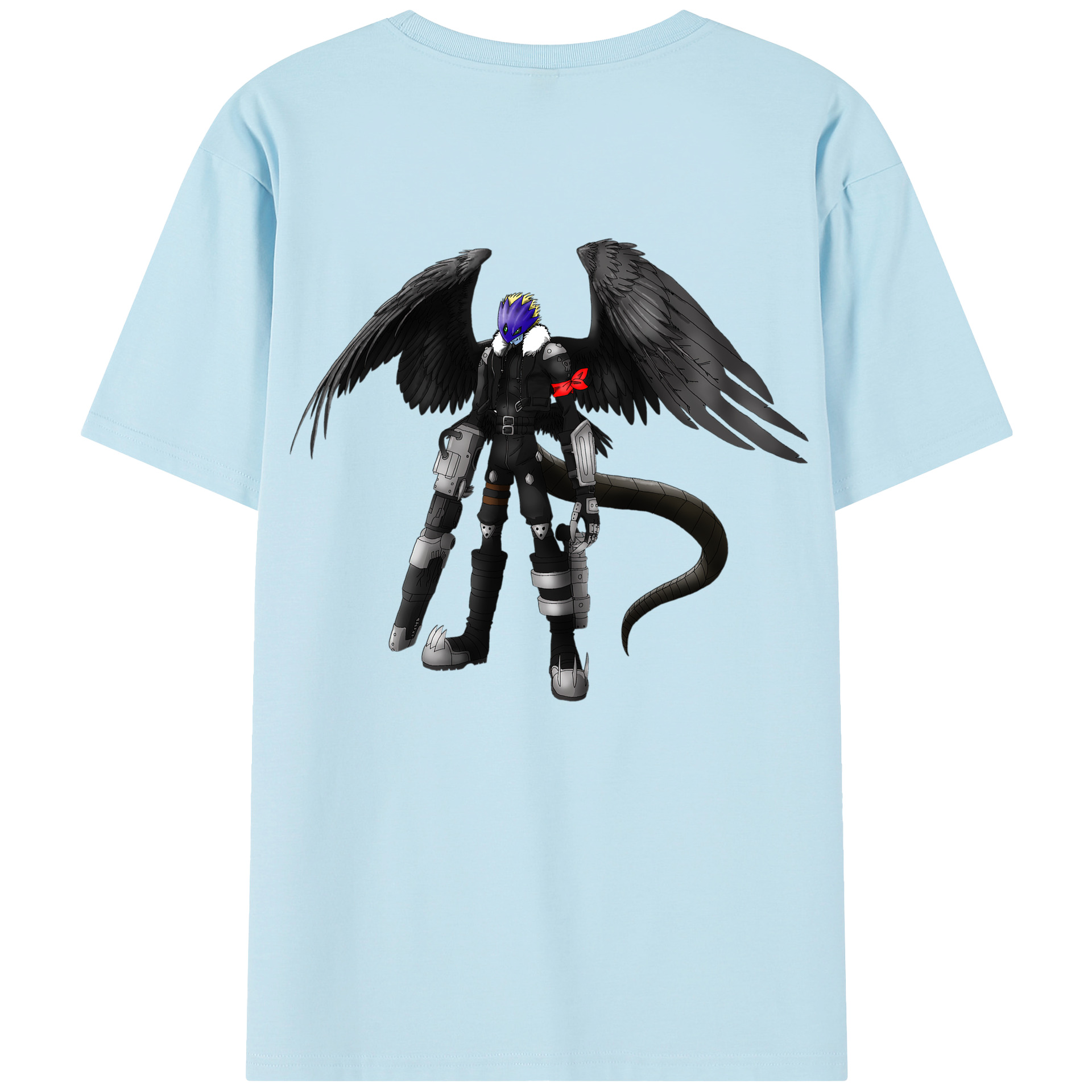 （画像用） Digimon デジタルモンスター/デジモン 綿100％半袖Tシャツ（背面プリント）